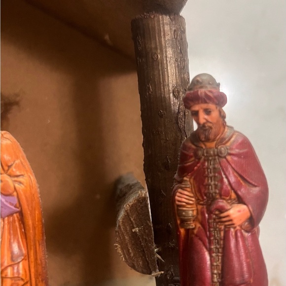 Handcrafted Vintage Made In Italy Hand painted Nativity Three Wise Men Beautiful - Picture 8 of 16